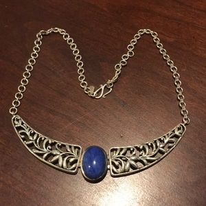 QVC Artisan Crafted Sterling Silver 925 Lapis Necklace